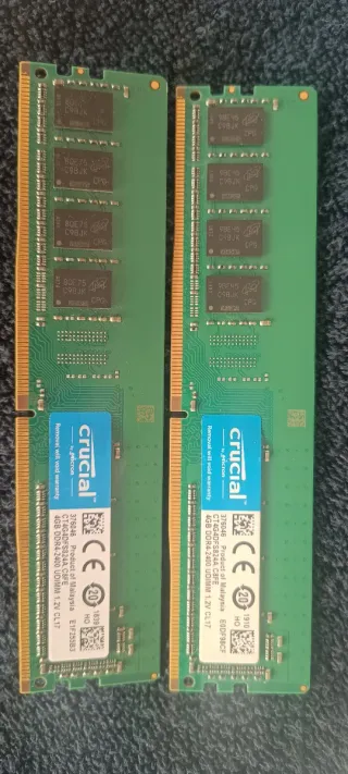 Memoria Ram crucial 2x4gb