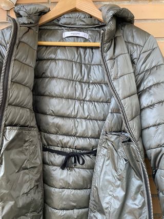 Chaqueta acolchada gris Mango