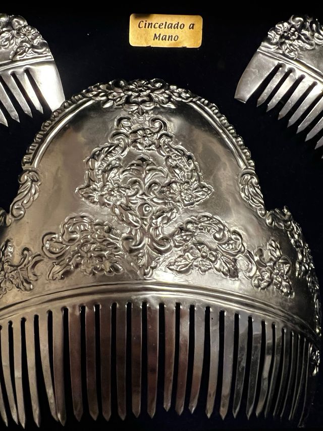 Peinetas Falleras Plateadas