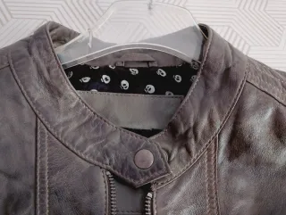 Cazadora Piel J. Gillie Verde oliva