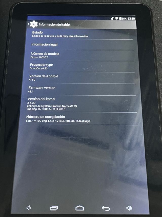 Tablet Talius Zircon 1003BT Negra