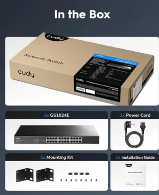 Switch Cudy 24 Puertos Gigabit Web Managed *NUEVO*