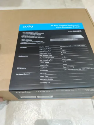 Switch Cudy 24 Puertos Gigabit Web Managed *NUEVO*