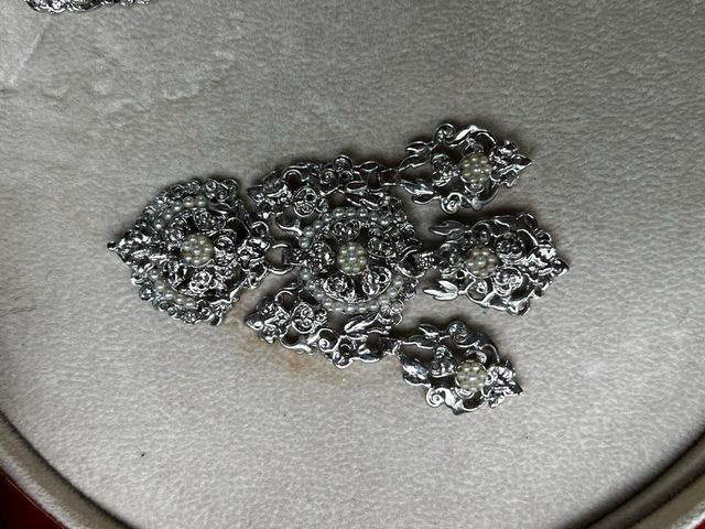 Aderezo Fallera Plateado Adulta