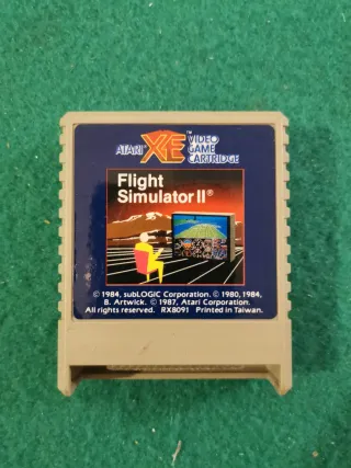 Cartuccia Atari XE Flight Simulator II