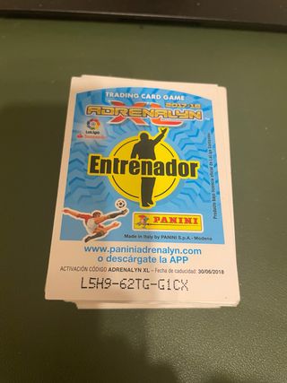 Cromos Adrenalyn XL 2017-18 Entrenador