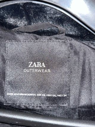 Chaqueta Zara Negra Talla XXL