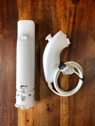 Wiimote Wii bianco con motion plus e nunchuk
