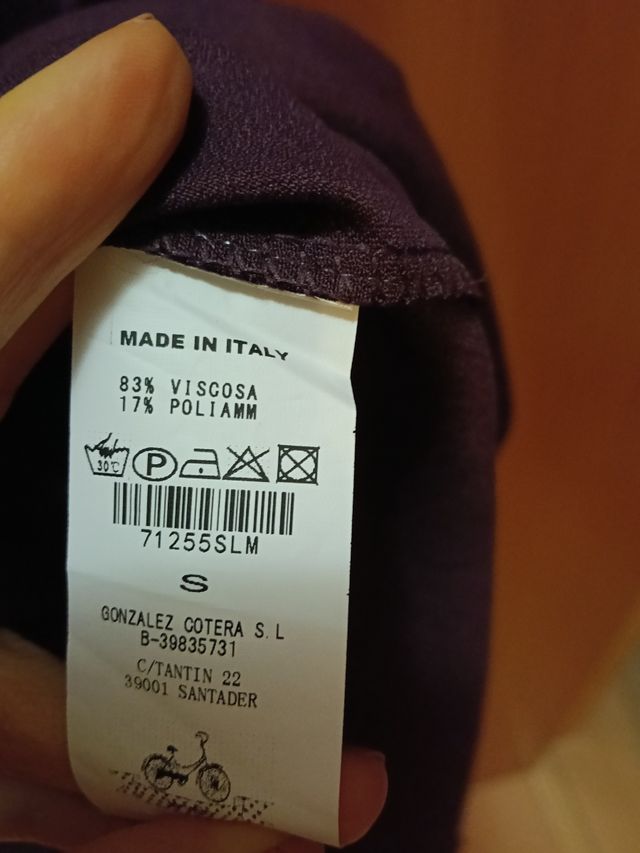 Vestido Le Velo Burdeos Talla S