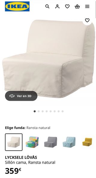 Sillón cama LYCKSELE LÖVÅS Ikea