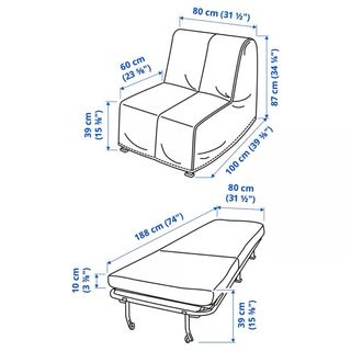 Sillón cama LYCKSELE LÖVÅS Ikea