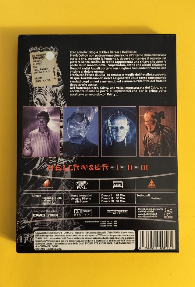 Hellraiser Collection DVD I - II - III