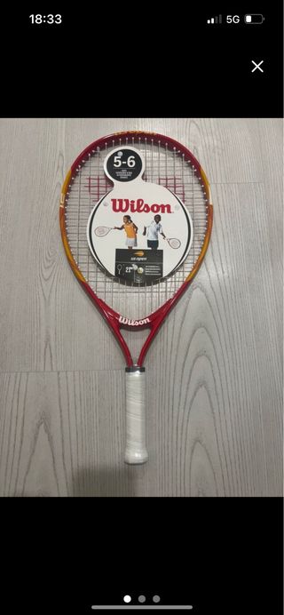 Raqueta Wilson 5-6 años nueva