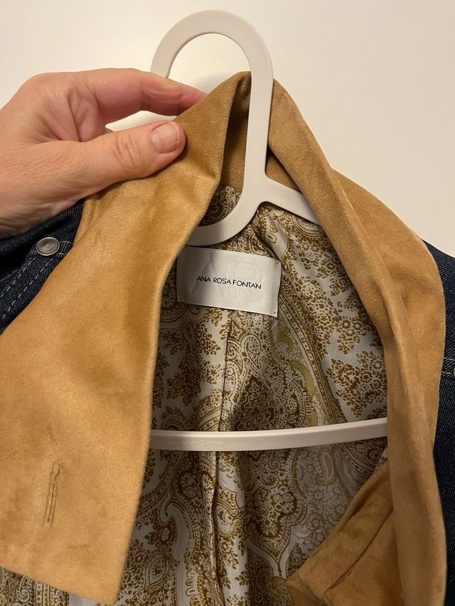 Abrigo tipo gabardina vaquero entretiempo