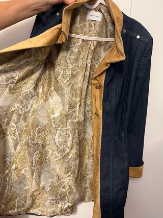 Abrigo tipo gabardina vaquero entretiempo