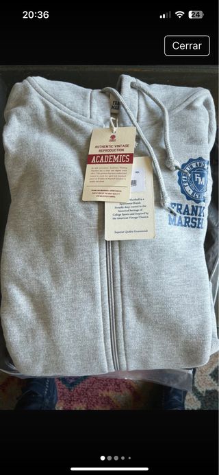 Sudadera Franklin Marshall gris sin estrenar