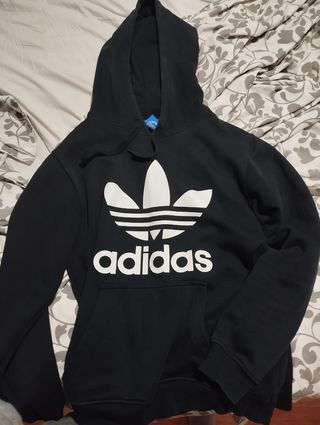 Sudadera Adidas Originals Negra y Azul Marino.