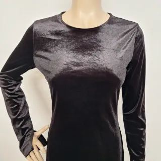 Vestito donna in velluto nero