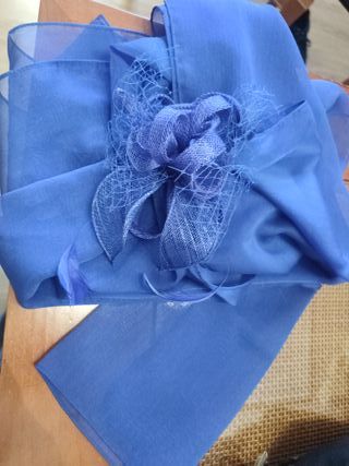 Vestido de fiesta azul talla 48