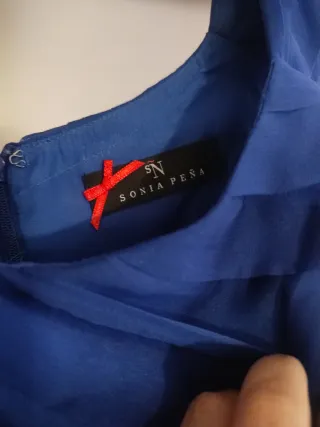 Vestido de fiesta azul talla 48