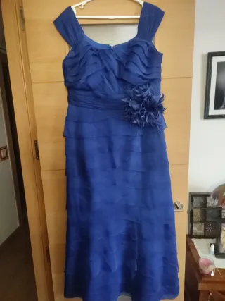 Vestido de fiesta azul talla 48