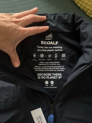 Chaleco ECOALF Hombre Talla S  Azul Marino liso