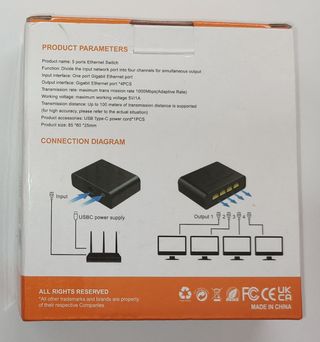 Switch Ethernet de 4 puertos