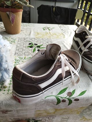 Zapatillas Vans Mujer Talla 38 Marrones