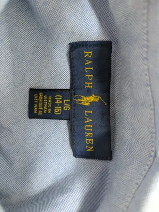Camisa Polo Ralph Lauren Azul (Niño 14-16L)