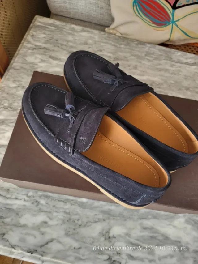 Mocasines Louis Vuitton Piel Azul