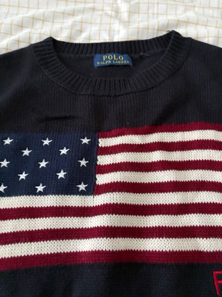 Jersey Polo Ralph Lauren Bandera USA Azul