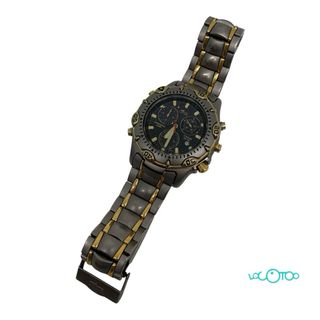 Reloj Lotus Titanio Cronógrafo Alarma Dorado