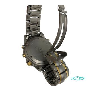 Reloj Lotus Titanio Cronógrafo Alarma Dorado