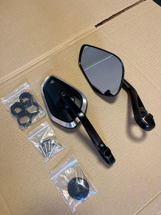 Retrovisores logo Triumph Aluminio | NUEVOS 