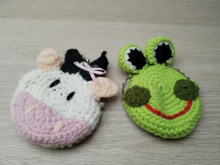 Portafogli Uncinetto Rana e Mucca