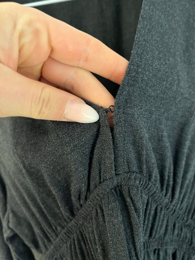 Vestido gris Pull&Bear talla XS