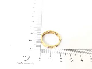 anillo oro 18k con piedra con circonita