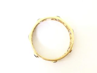 anillo oro 18k con piedra con circonita