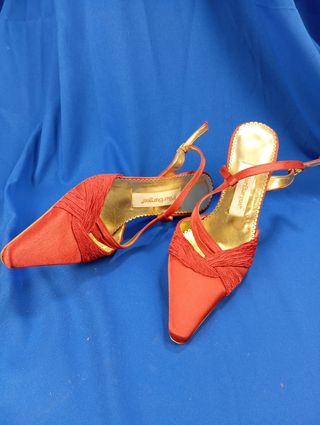 Conjunto fiesta rojo: zapatos t.36 + bolso