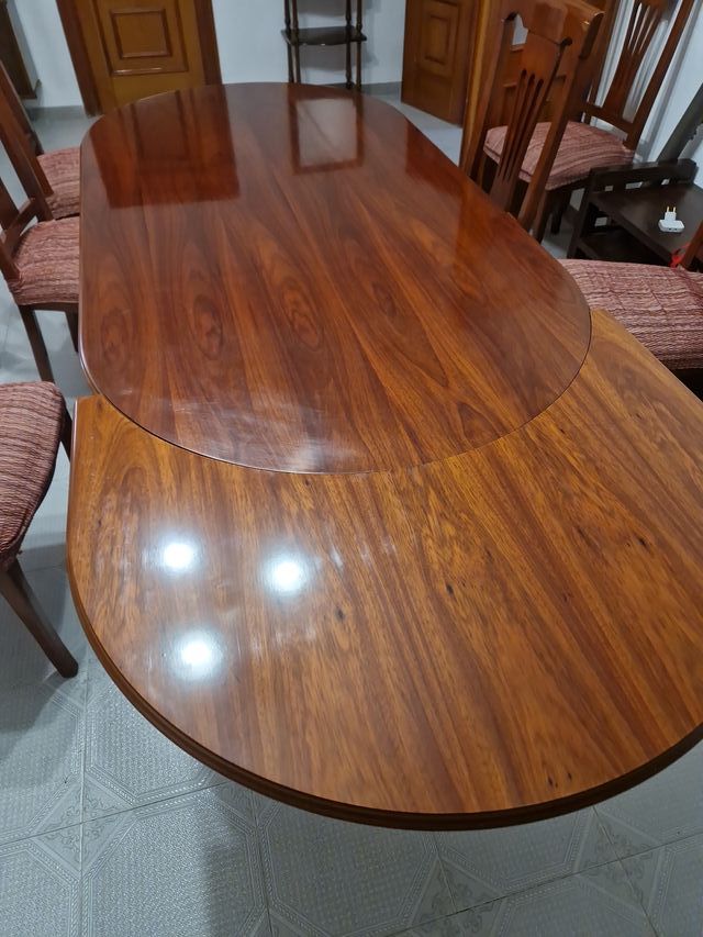 Conjunto muebles comedor clásicos madera