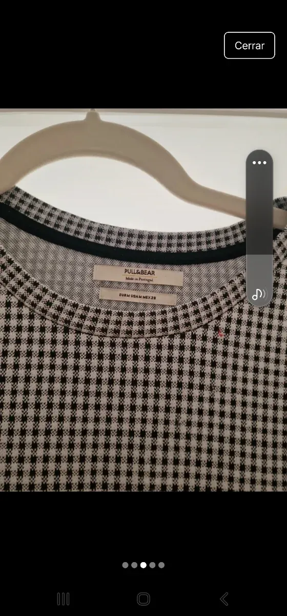 Vestido de algodón con cuadros