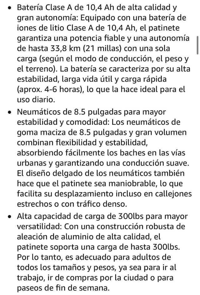 Patinete Eléctrico 8.5 Pulgadas