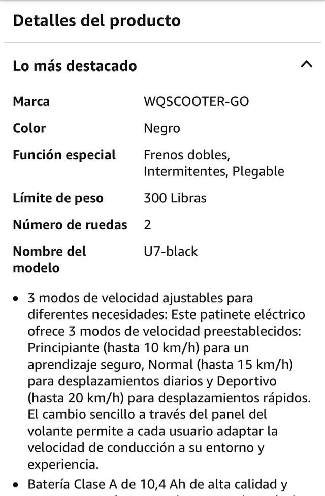 Patinete Eléctrico 8.5 Pulgadas