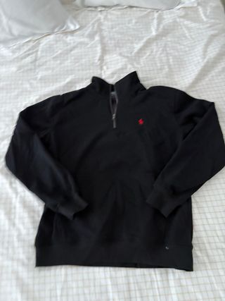 Sudadera Polo Ralph Lauren Media Cremallera Negra 