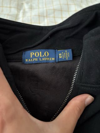 Sudadera Polo Ralph Lauren Media Cremallera Negra 