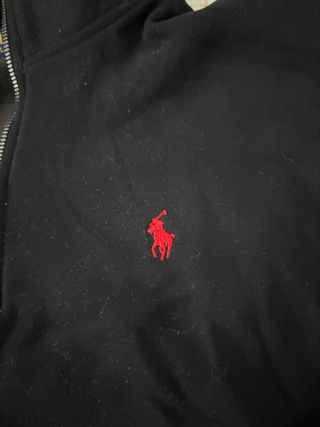 Sudadera Polo Ralph Lauren Media Cremallera Negra 