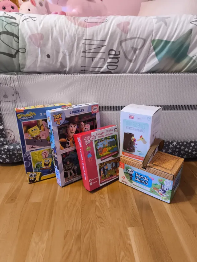 Lote Juguetes Infantiles: Puzzles y Picnic