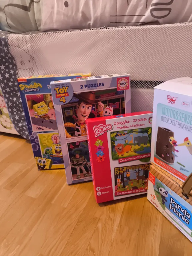 Lote Juguetes Infantiles: Puzzles y Picnic