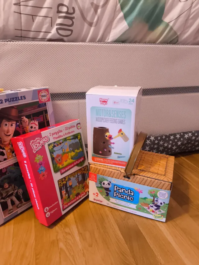 Lote Juguetes Infantiles: Puzzles y Picnic