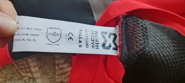 Abrigo anticortes Talla S Clase 2